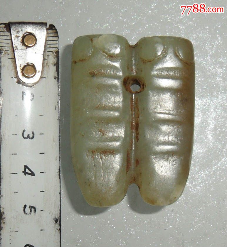 双玉蝉—高古玉器—红山文化玉器