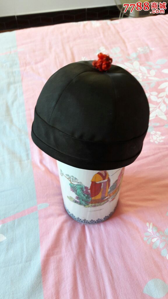 民国黑缎瓜皮帽(6)