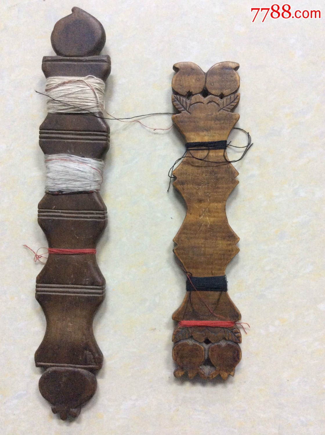 两个漂亮的清代老线板子