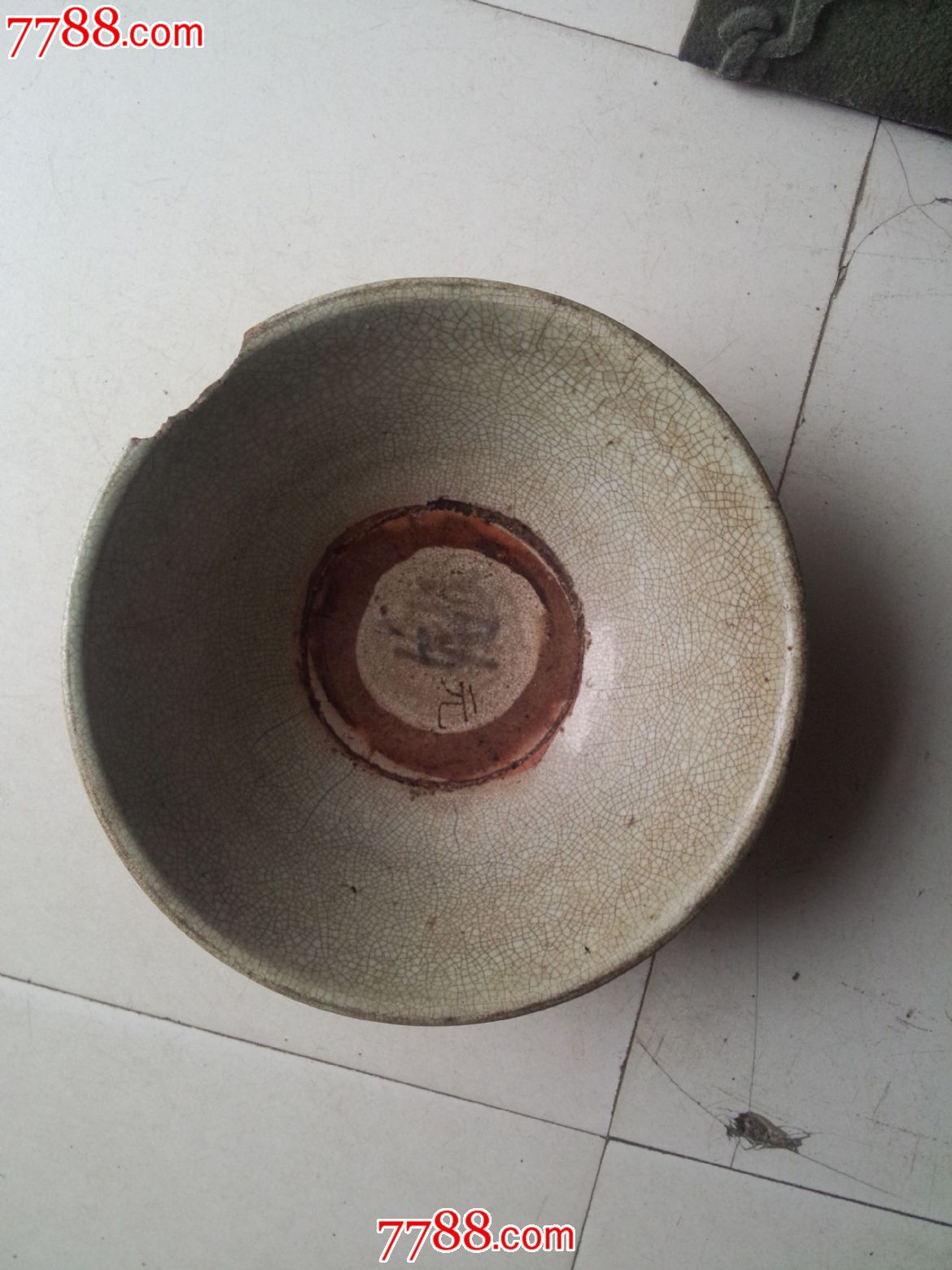 清代哥窑开片大碗