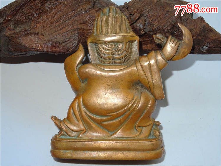 f4423藏传小年份老模具1:1复刻利玛铜玛哈嘎拉大黑天铜像