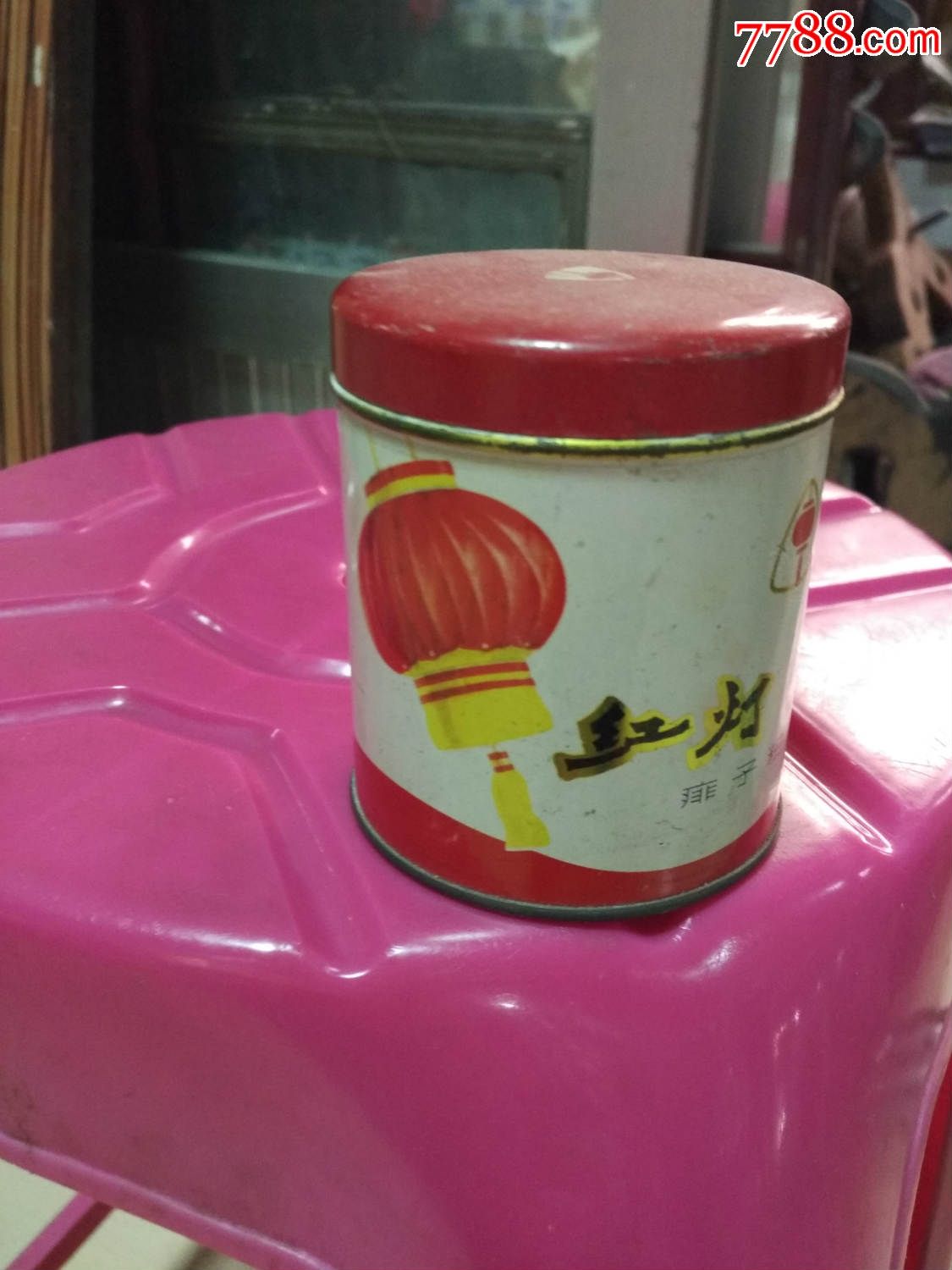 文革红灯牌痱子粉一盒(有粉)