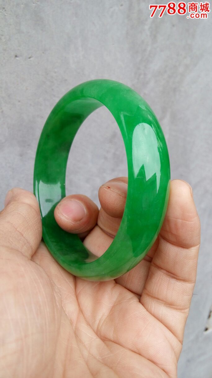 冰种正阳绿镯子-翡翠/缅甸玉-7788收藏