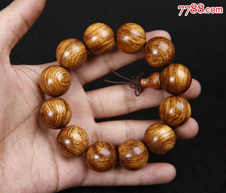 精品越南黄花梨木手串20mm12颗珠…a18～佛缘