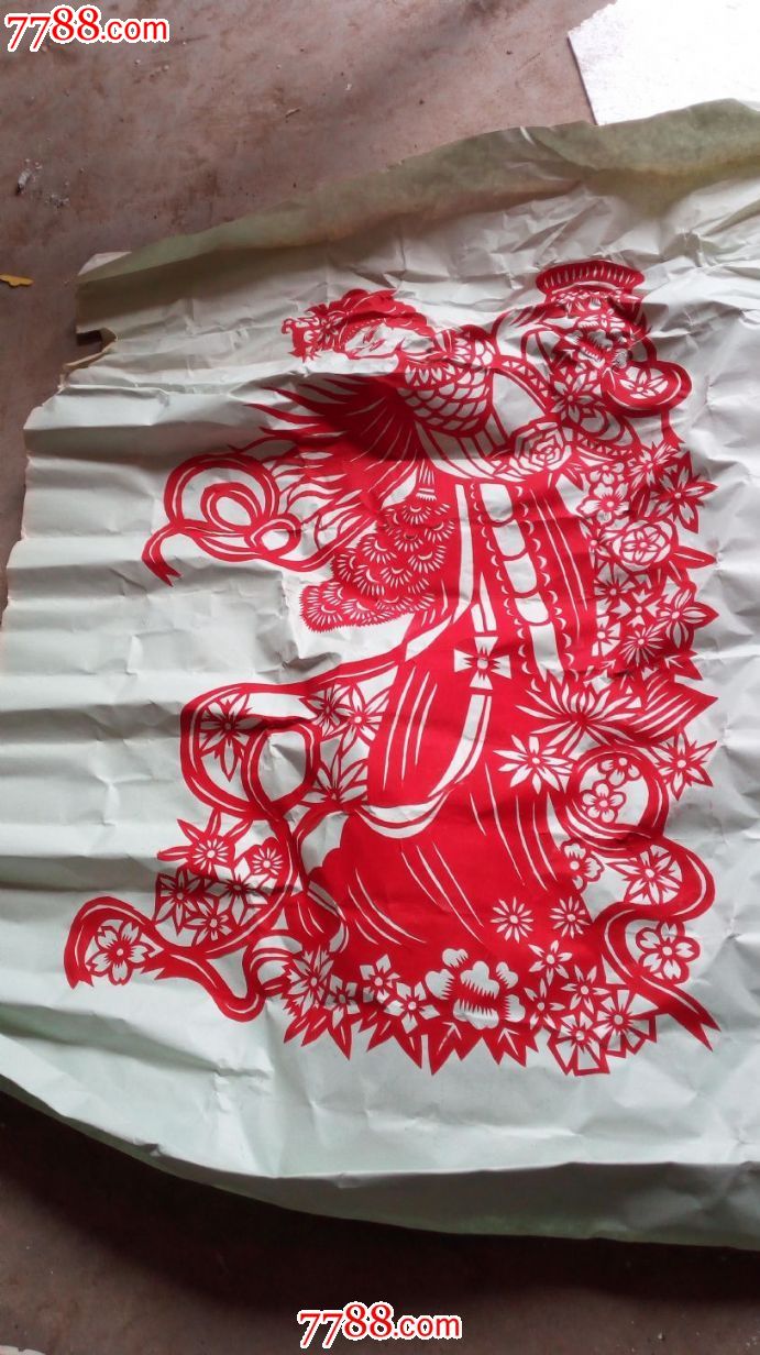 天女散花剪纸