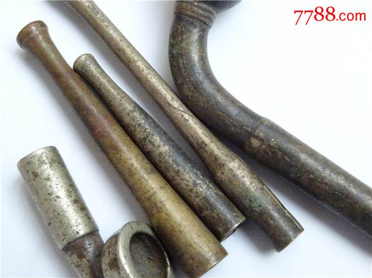 清代铜烟嘴五件