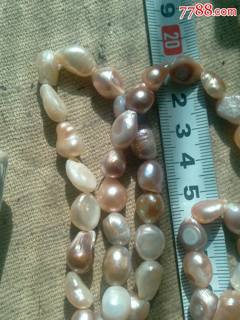 来自南印度洋的礼物——深海天然彩珍强光原珠项链(70g)