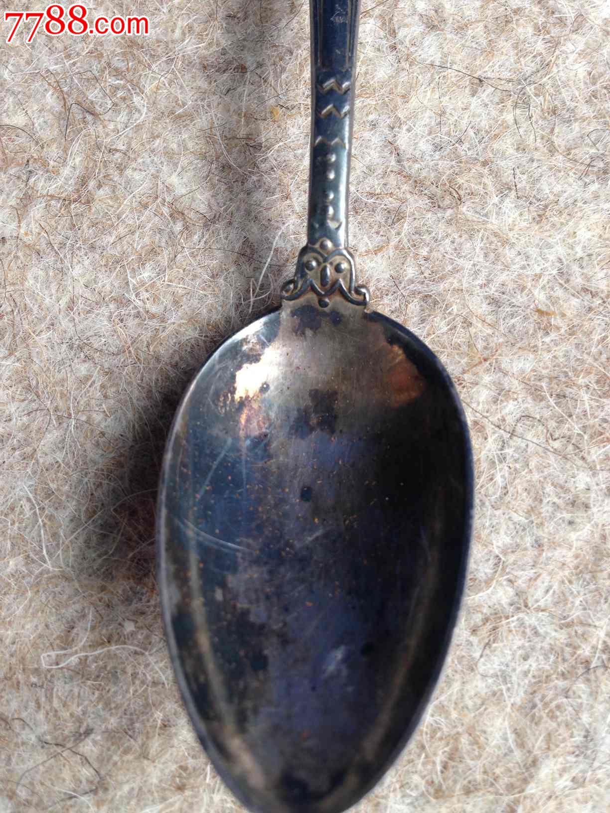 民国东北奉天纯银制京剧脸谱小银匙全品相稀少_其他银器_典藏壹号