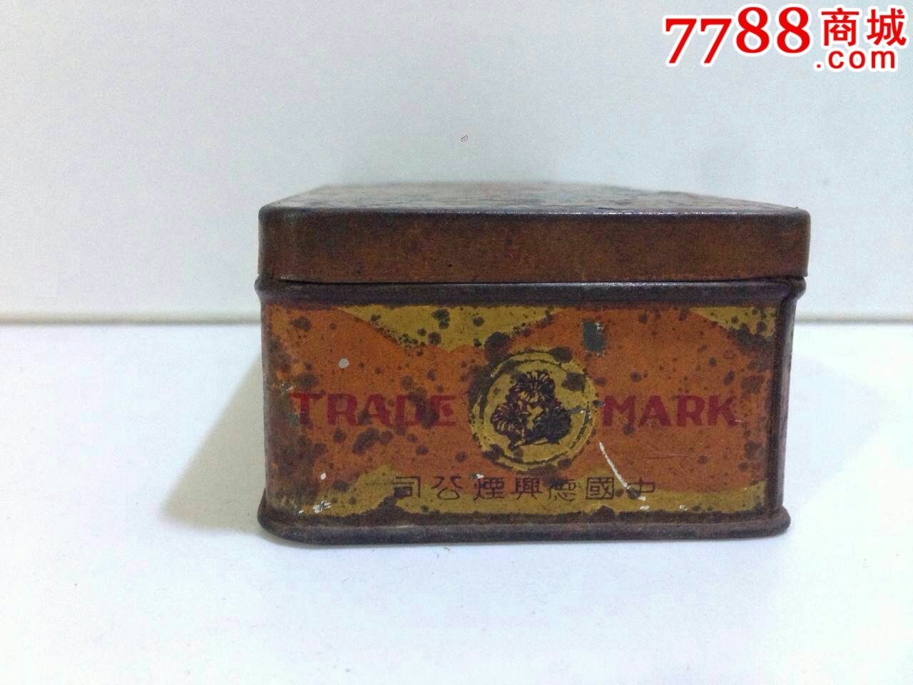 民国铁皮烟盒～100支装三花牌香烟!