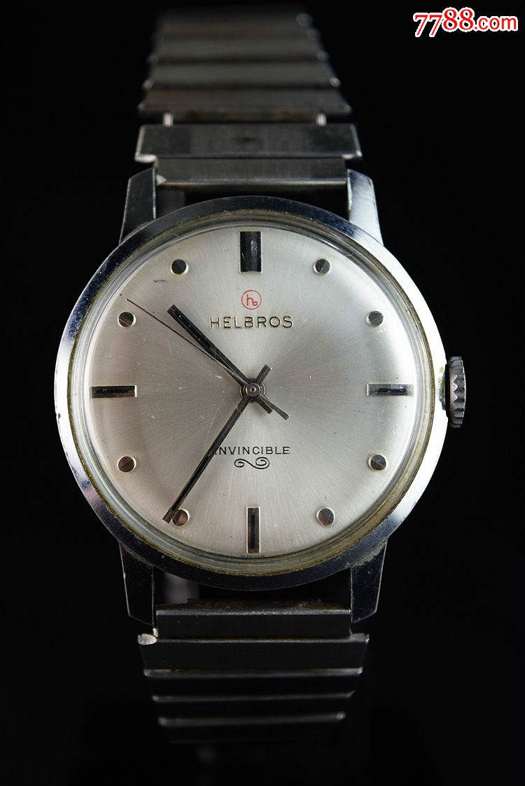 德国手表helbros腕表机械表男表17钻手动配原盒性价比经典推荐