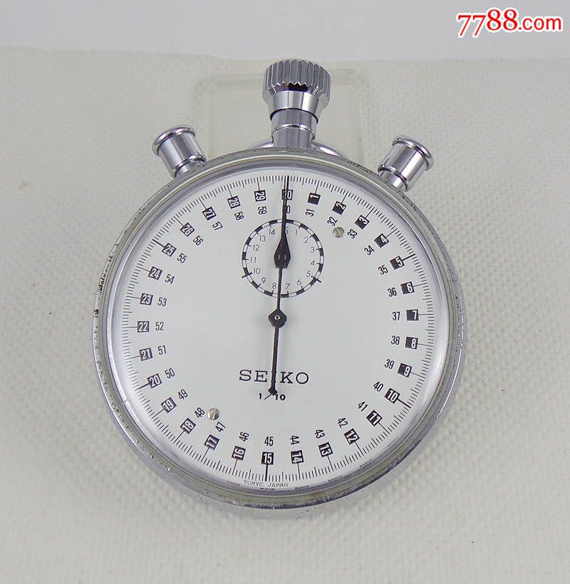 罕有日本原装seikosha精工舍双秒针追针计时秒表15钻玫瑰金机芯