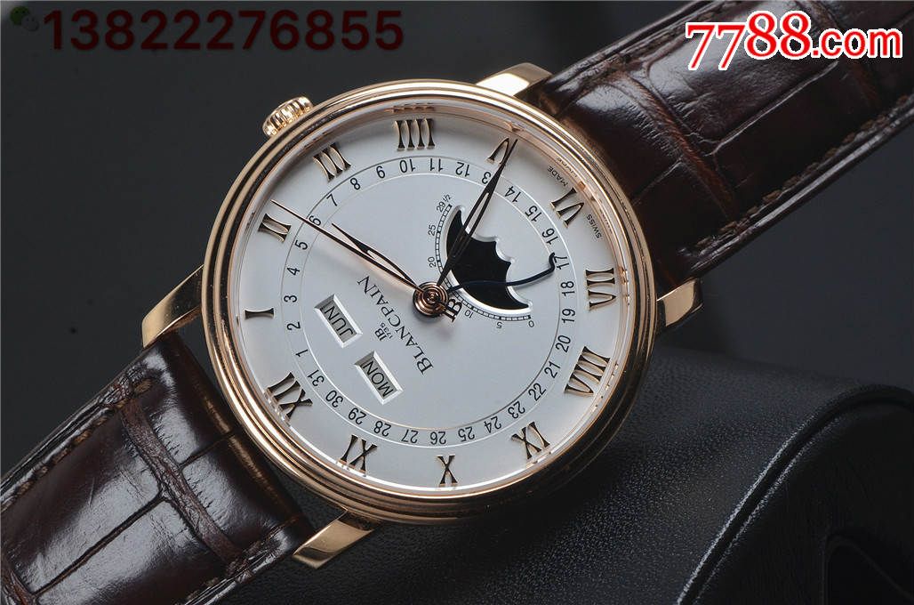 宝柏经典6654玫瑰金万年历,手表/腕表,机械,21世纪10年代,其他国外