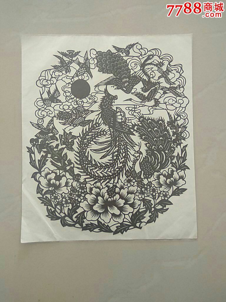 百鸟朝凤(作品高度30厘米)