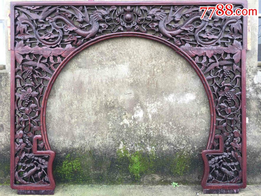 精美洞月门隔断电视墙装修精品