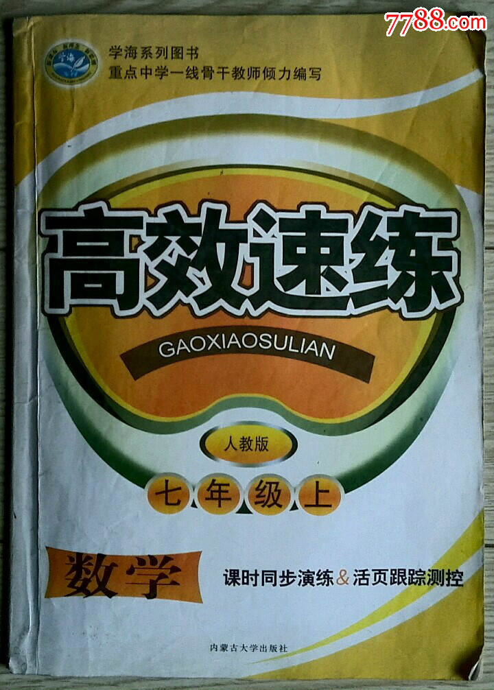 人教版高效速练七年级上数学