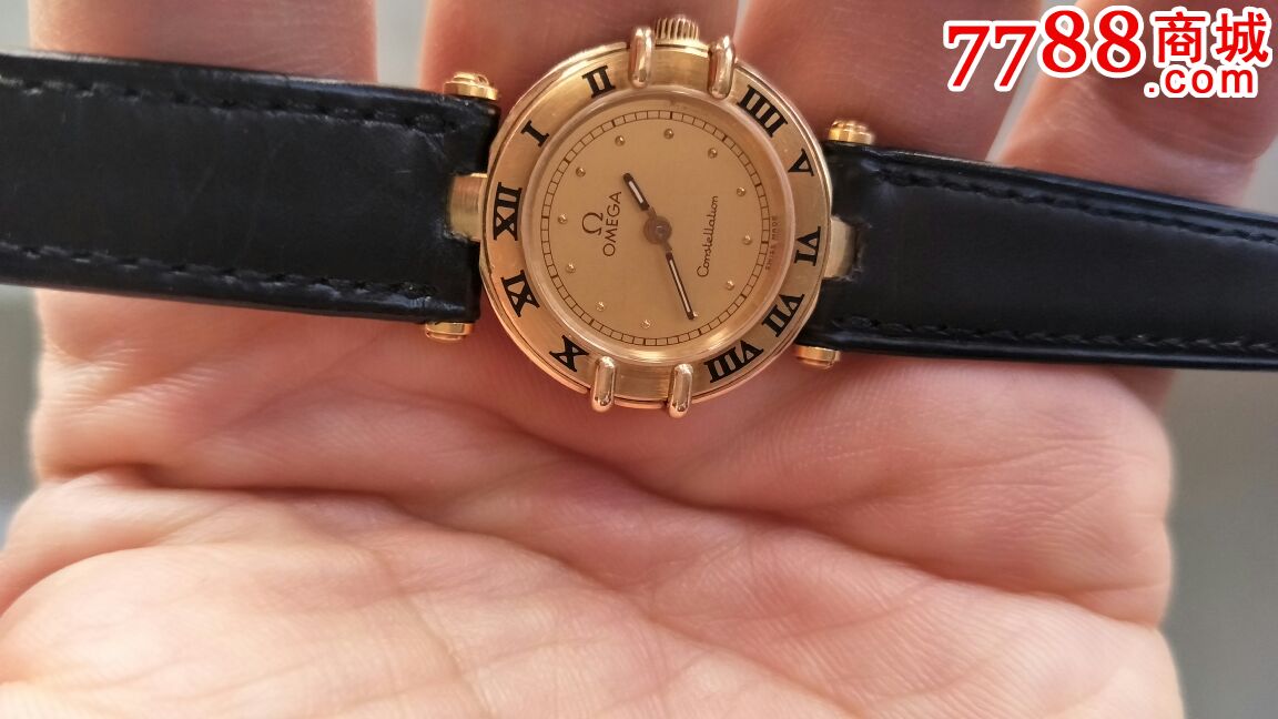 18k实金瑞士原装欧米茄女表