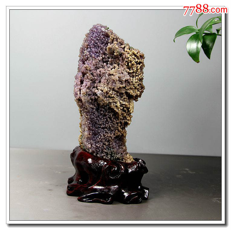 奇石头原石矿物晶体收藏级天然紫葡萄玛瑙观赏石葡萄玛瑙原石76