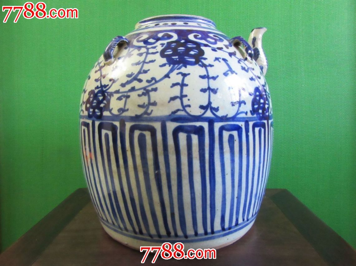 清代青花大茶壶-青花瓷-7788青花瓷收藏