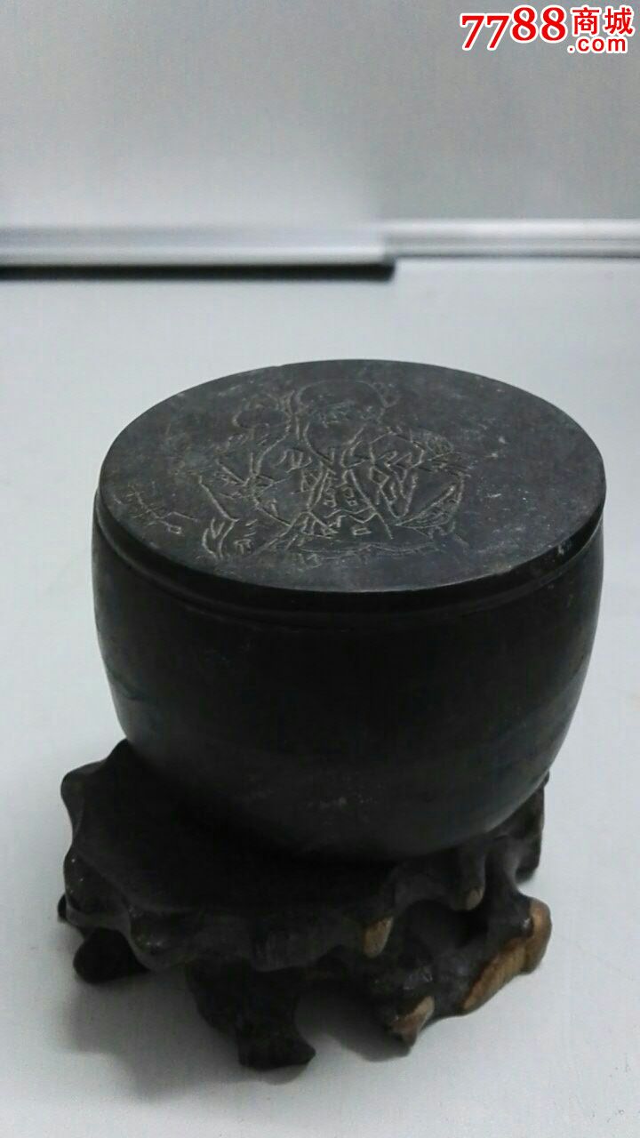 李东明造全品寿星纹蟋蟀罐