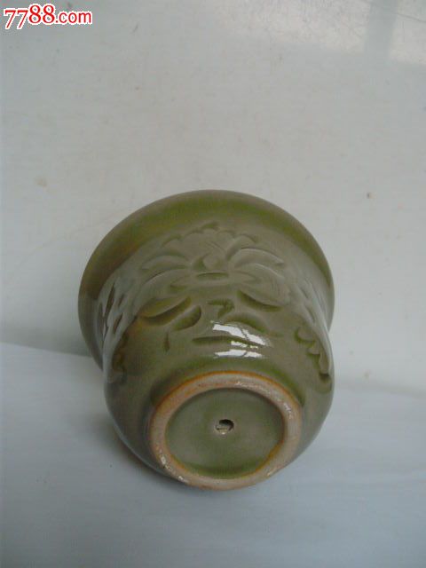 耀州窑当代艺术瓷;青釉公道杯