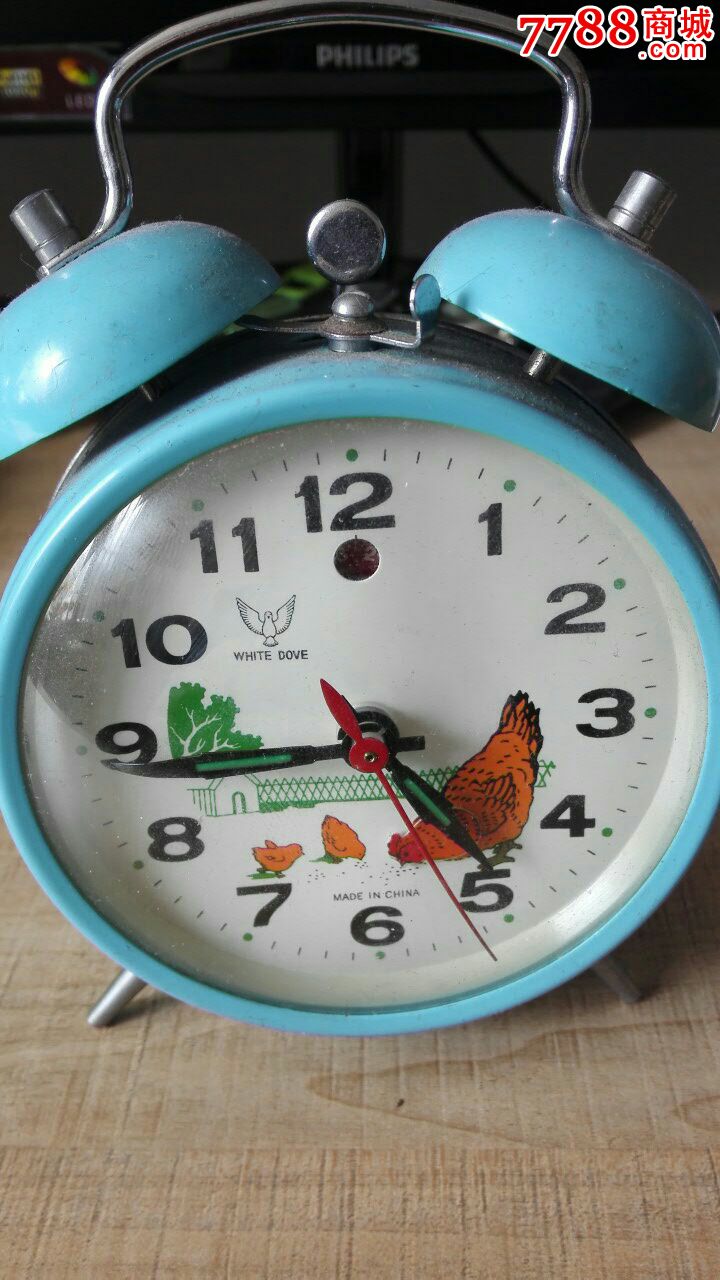 白鸽闹钟小鸡吃米蓝1