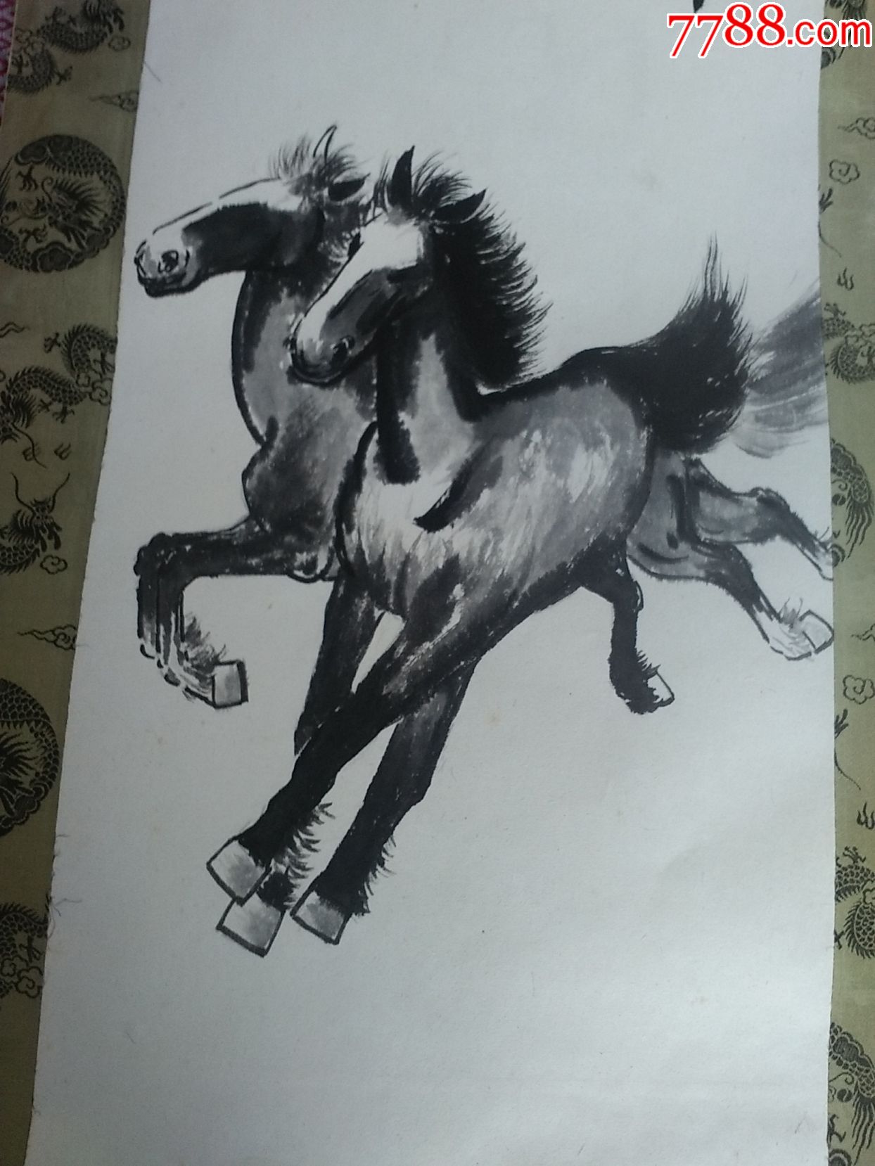 海上老画家吴梦石——参展精品原作骏马