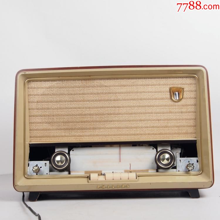 瑕疵品古董荷兰飞利浦Philips电子管收音机带F