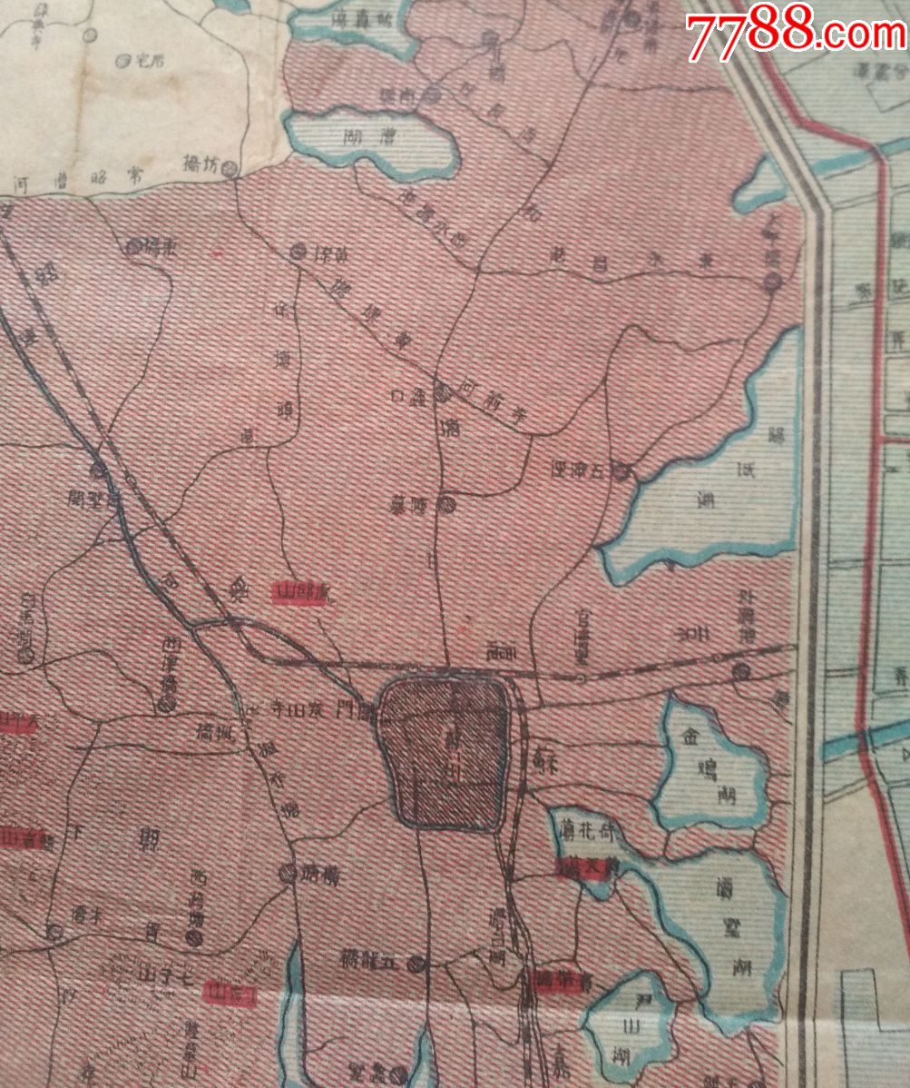 民国:最近苏州游览地图