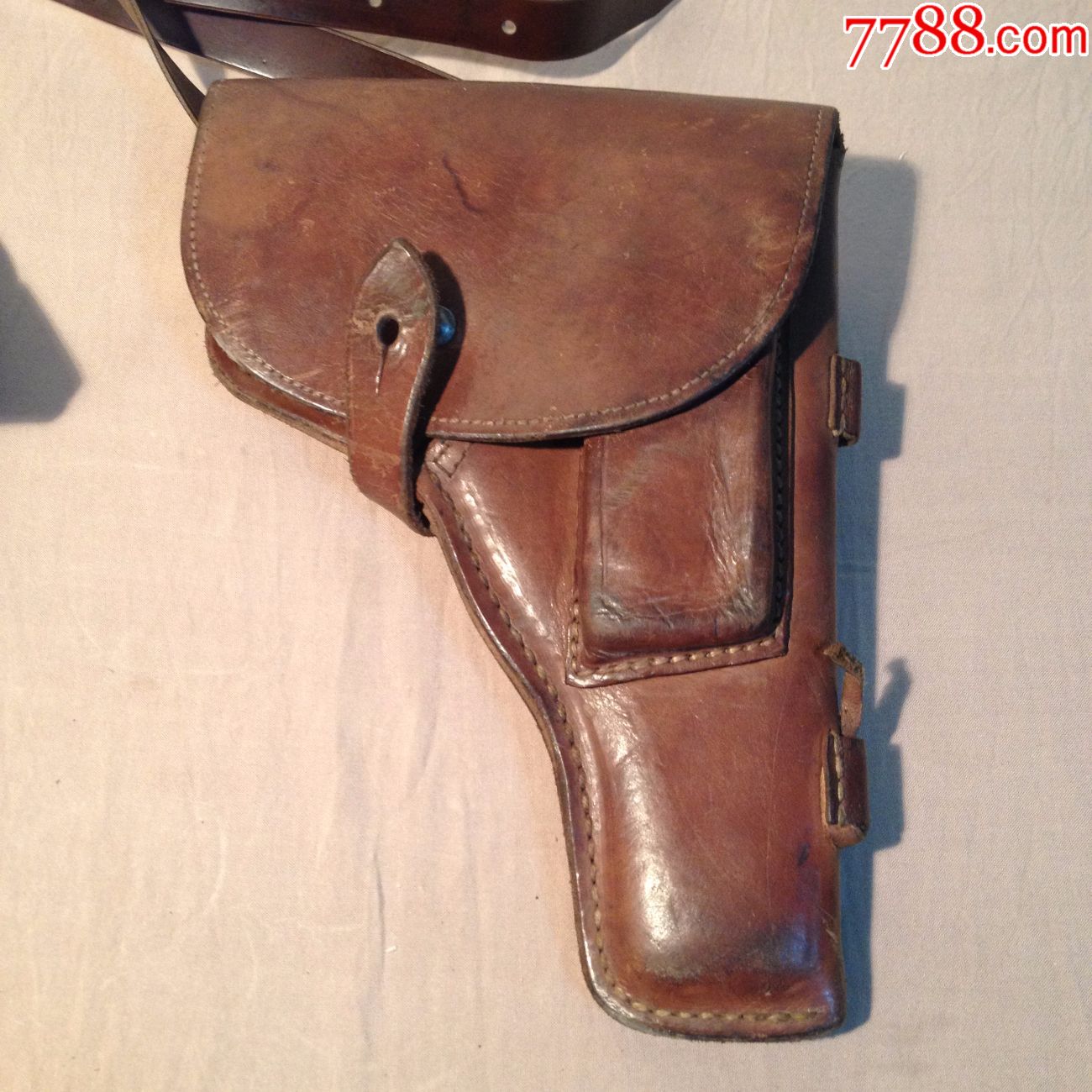 文革69年五四枪套牛皮
