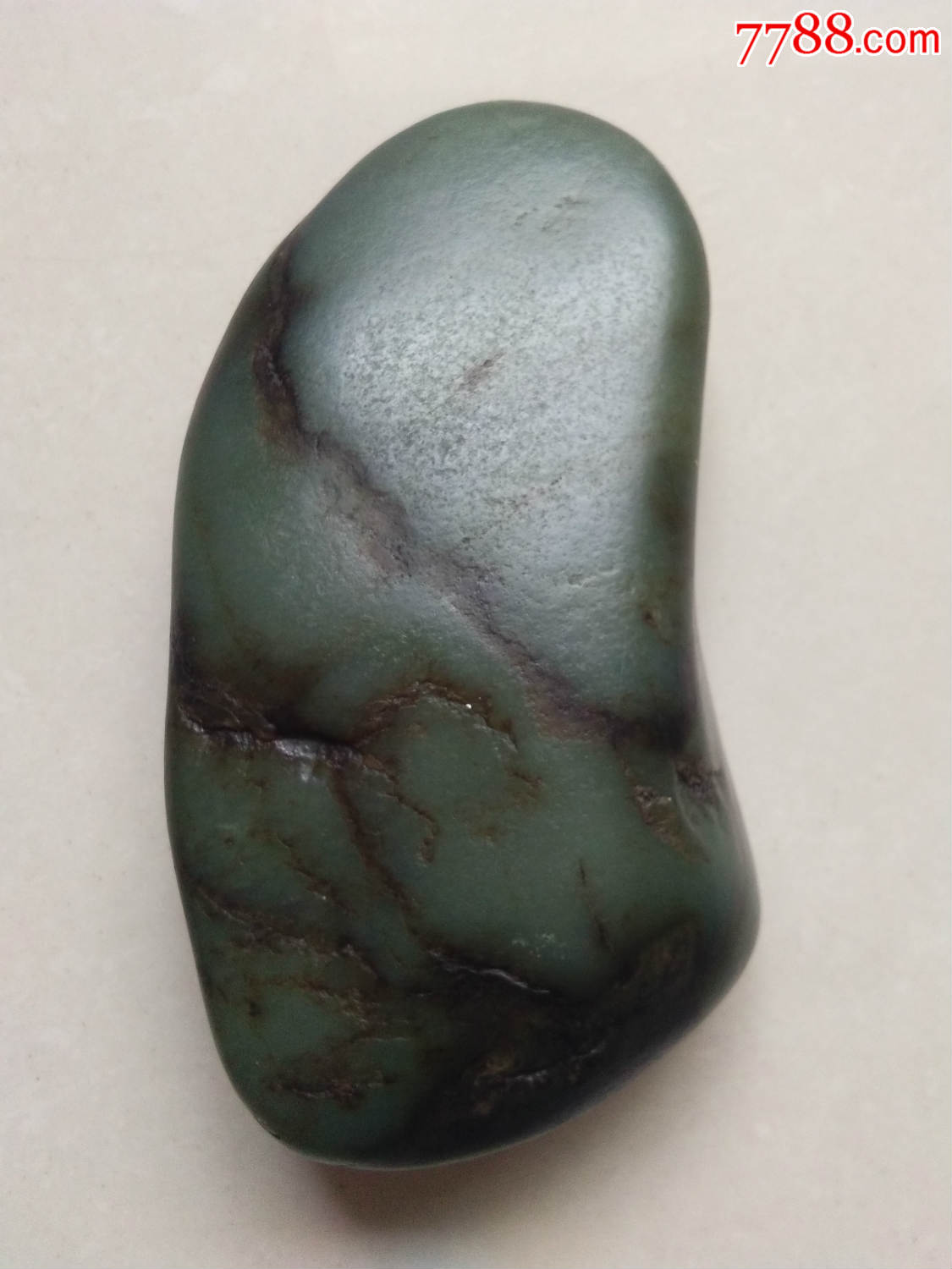 和田鸭蛋青青玉籽料原石