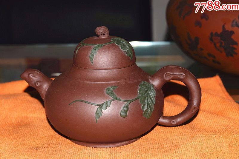 福记四代传人周志华紫砂加彩全品紫砂壶