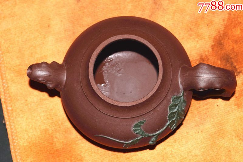 紫砂收藏-福记四代传人周志华紫砂加彩全品紫砂壶