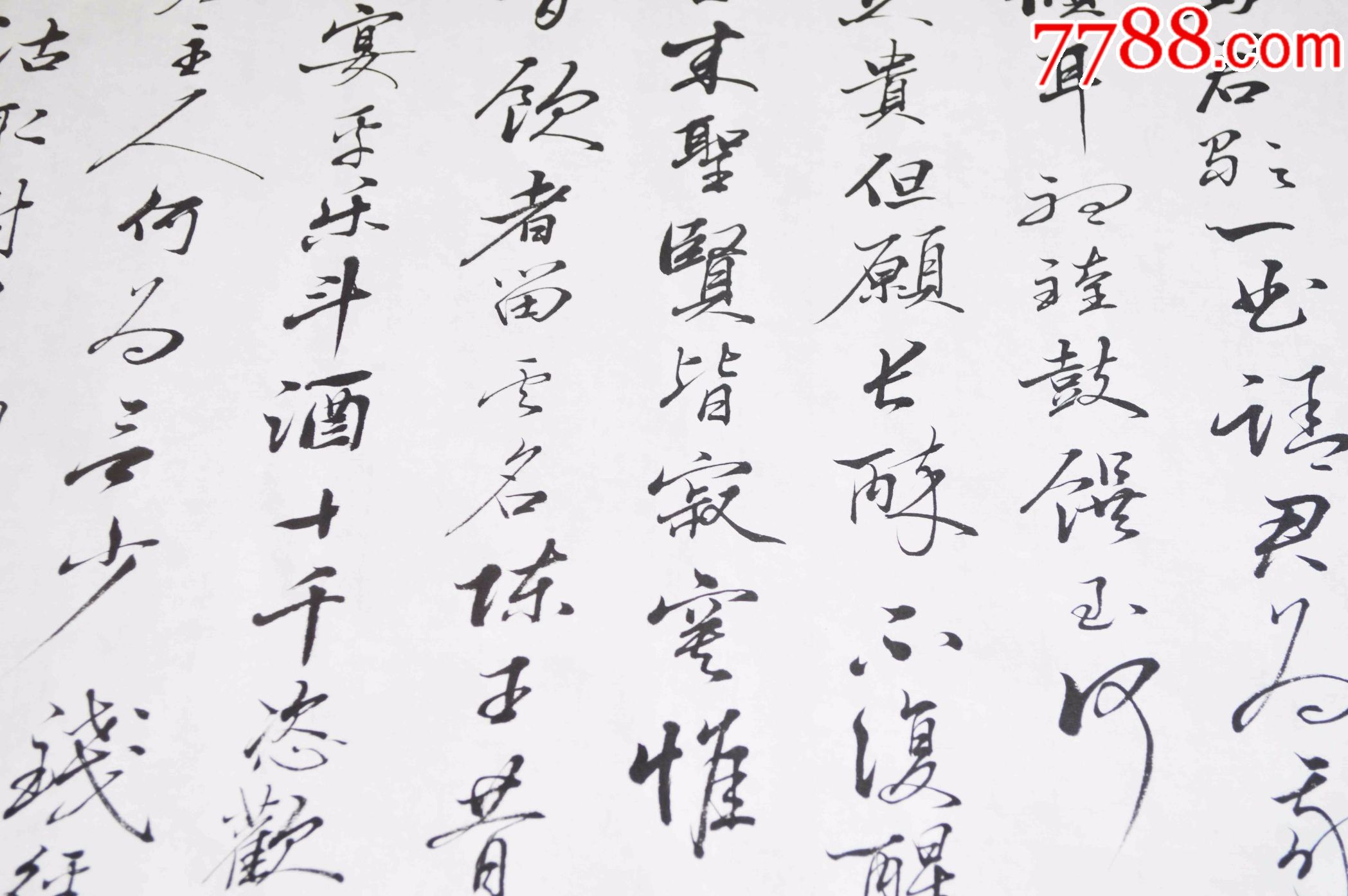 最新手写书法《将进酒》,四尺对开,纯手写