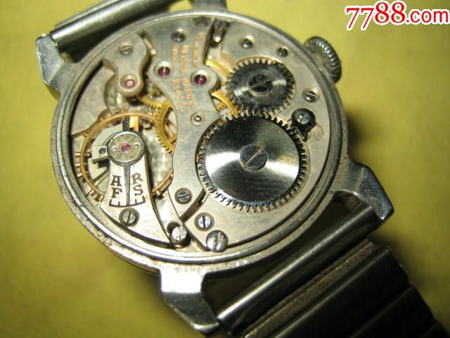 罕见瑞士早期【雅典】15钻小三针古董表机芯
