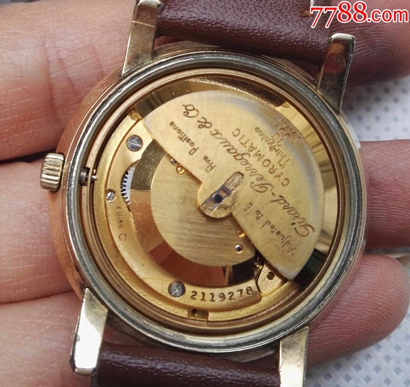 瑞士自动机械男表芝柏39钻自动男表