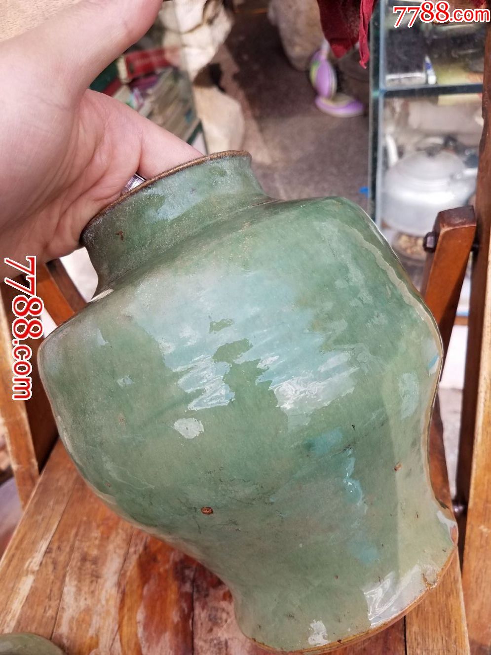 清代全品云南华宁窑骨灰罐大罐,极稀少漂亮