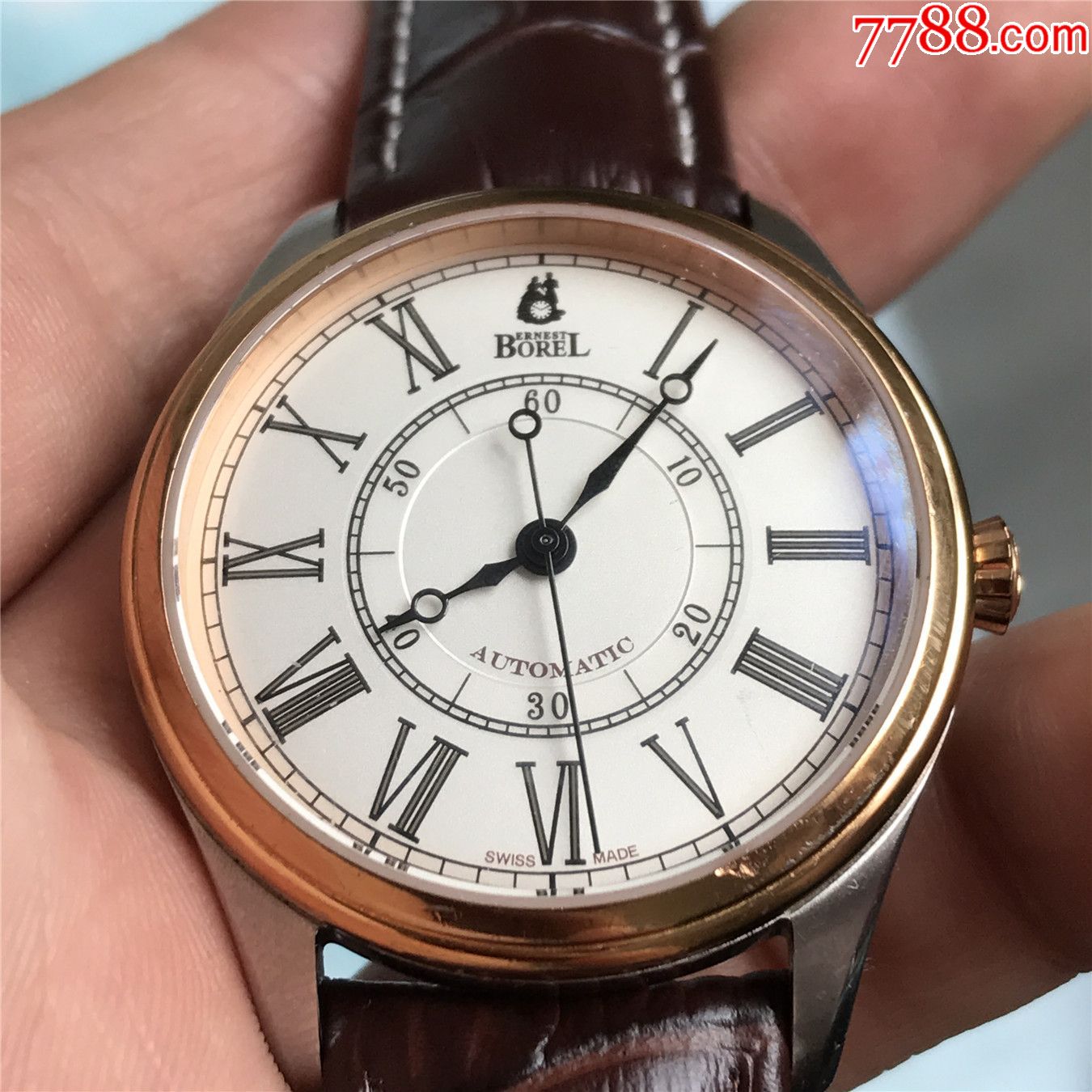 瑞士原装borel依波露包金圈自动男表-讲价无扰.