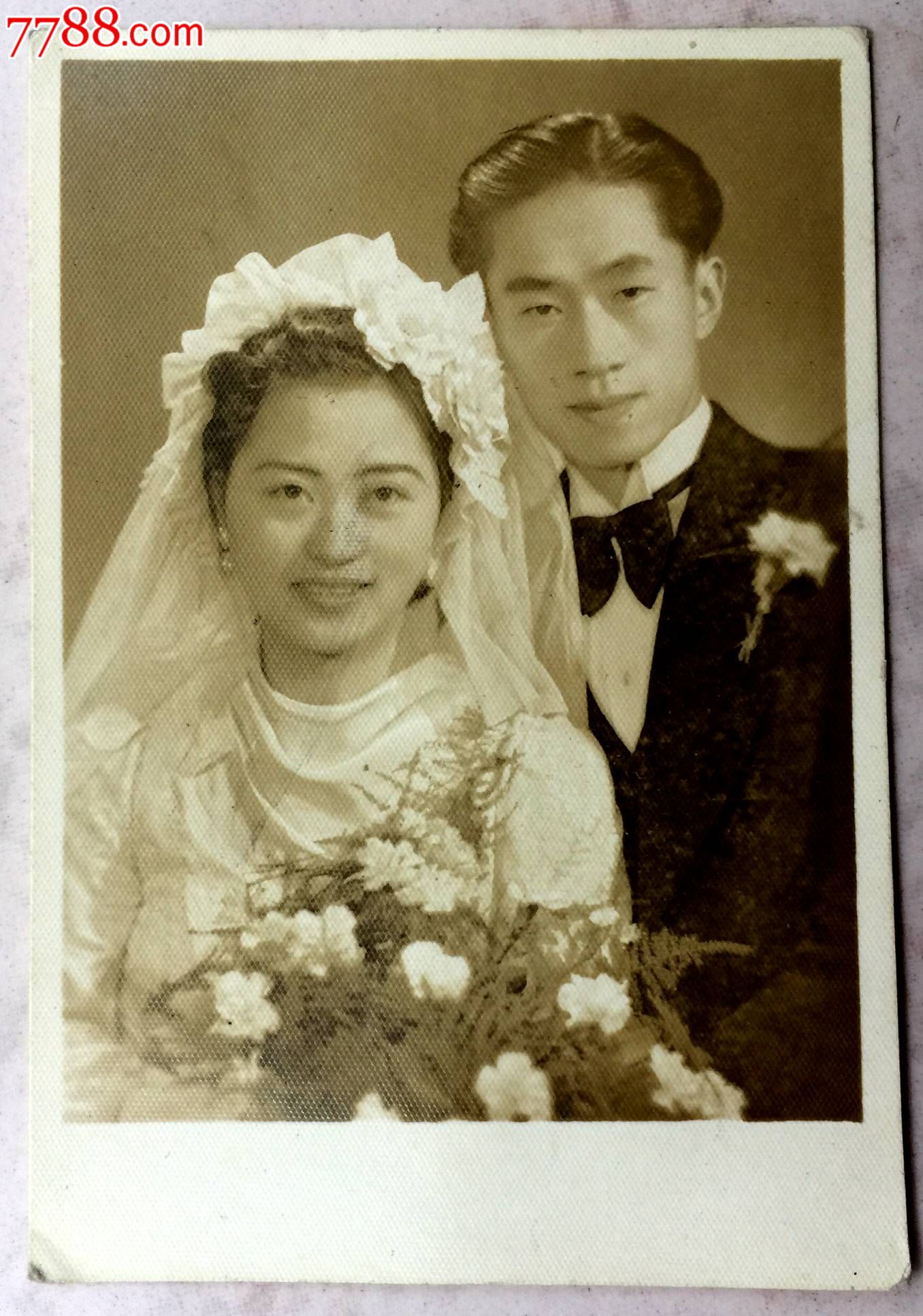 民國29年拍攝的結婚照-se50638838-老照片-零售-7788收藏__中國收藏