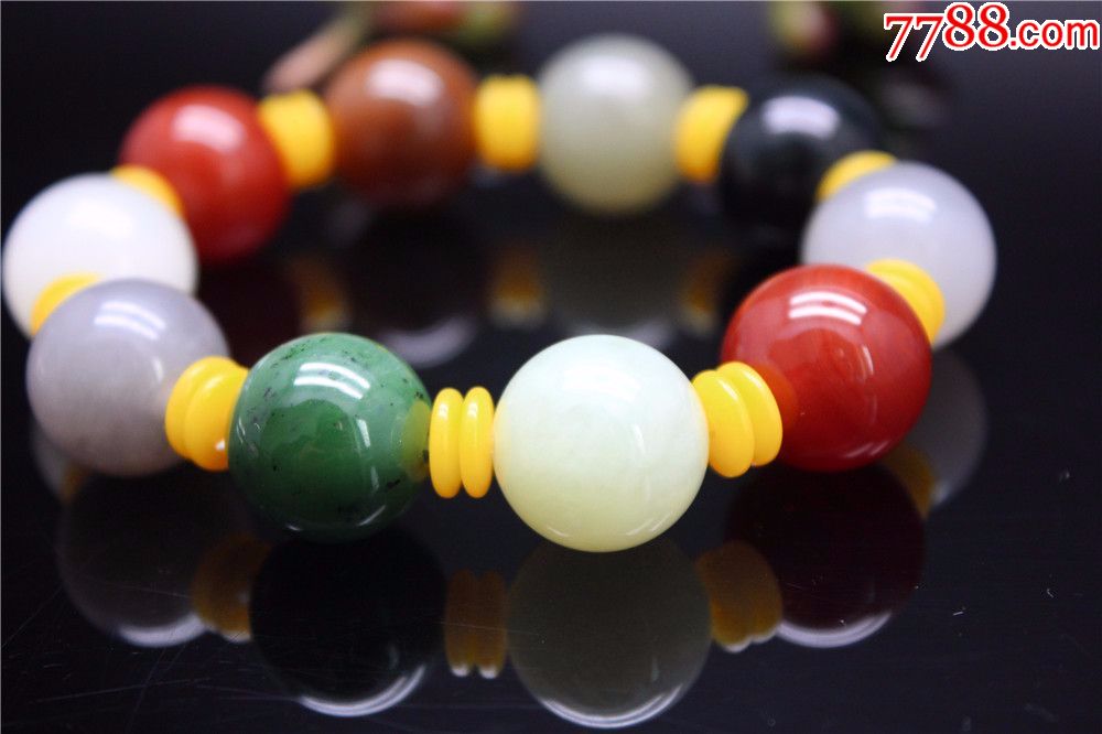 精品白玉多宝手串