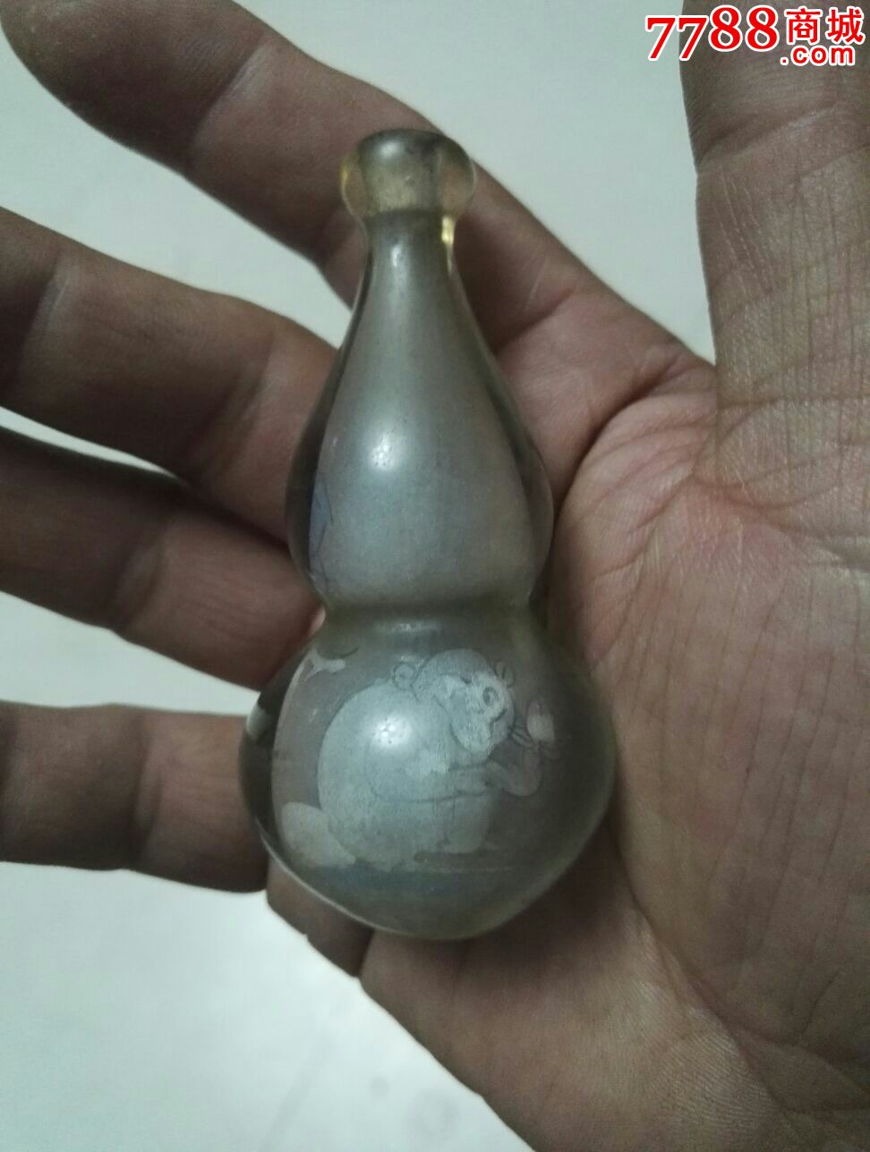 民国玻璃内画小葫芦