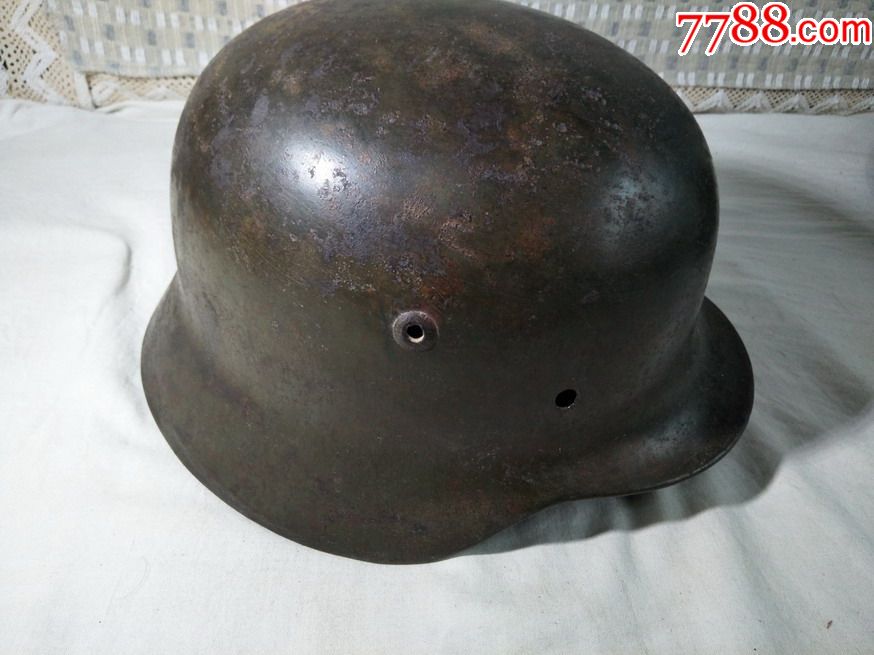 国军抗战苹果绿带徽m35钢盔