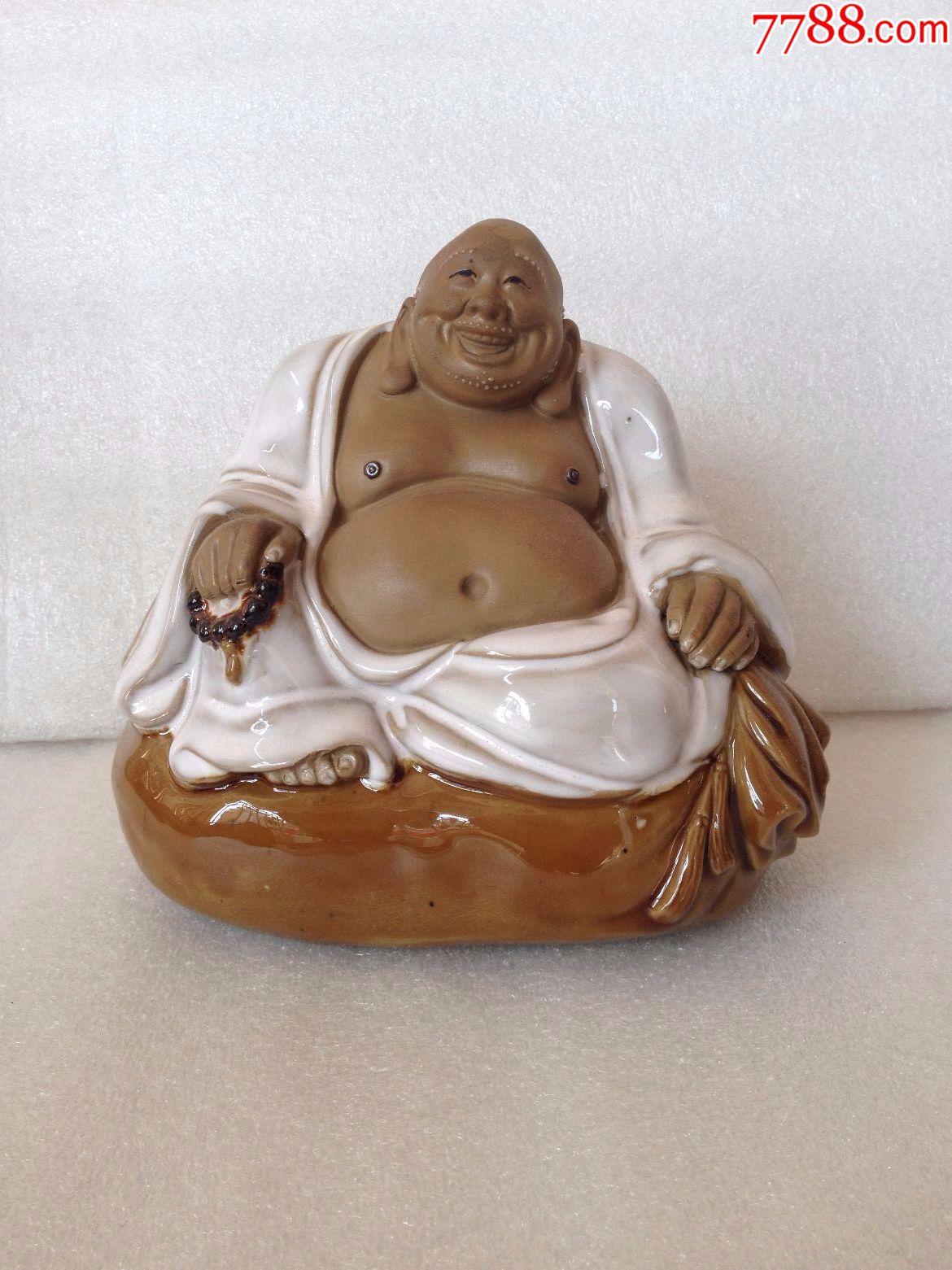 石湾龙窑开心布袋佛(马海大师作品)