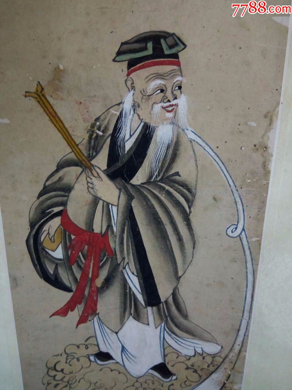 清·八仙过海八条屏-人物国画原作-7788书画网