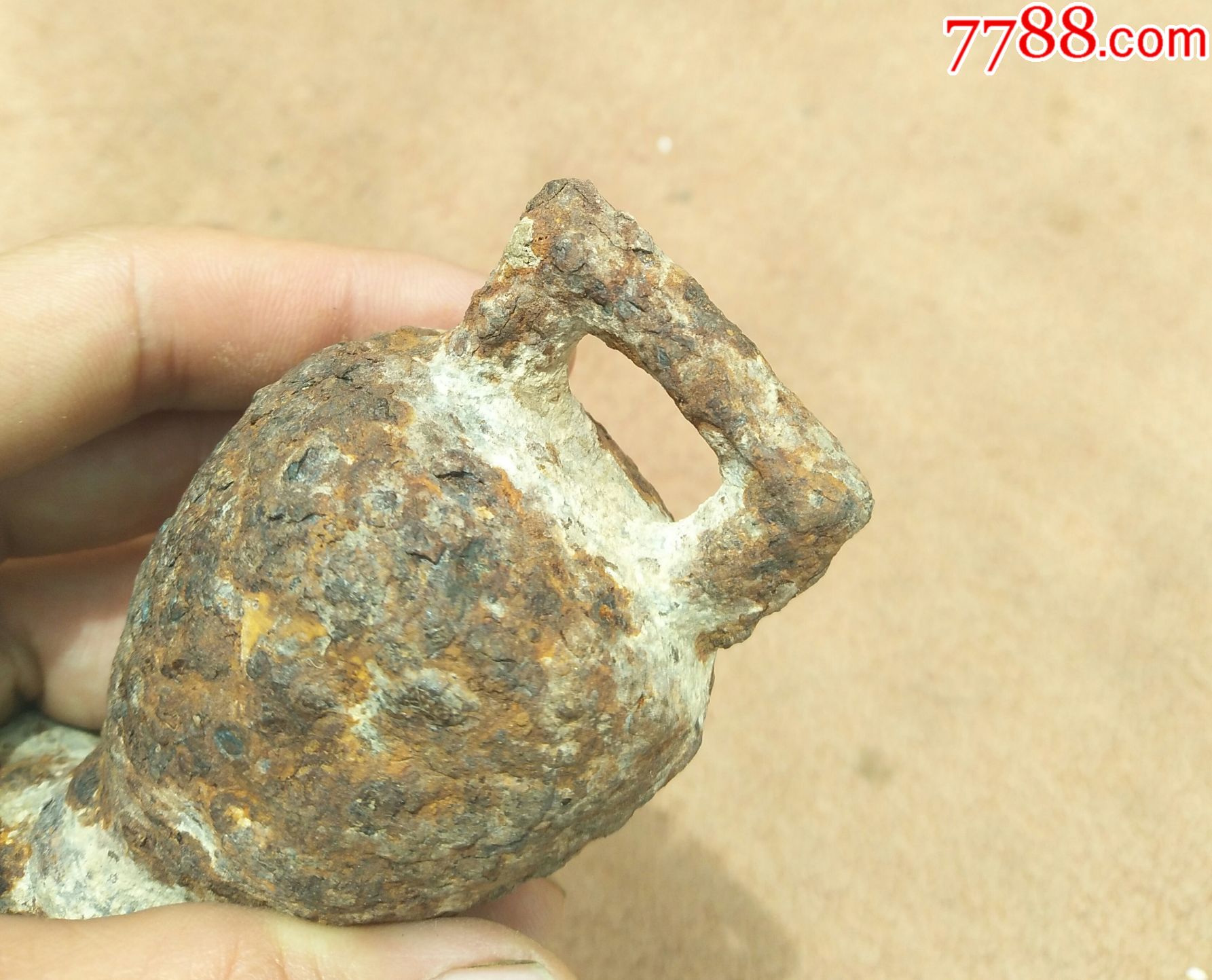 元代.好品.带文字.铁秤砣