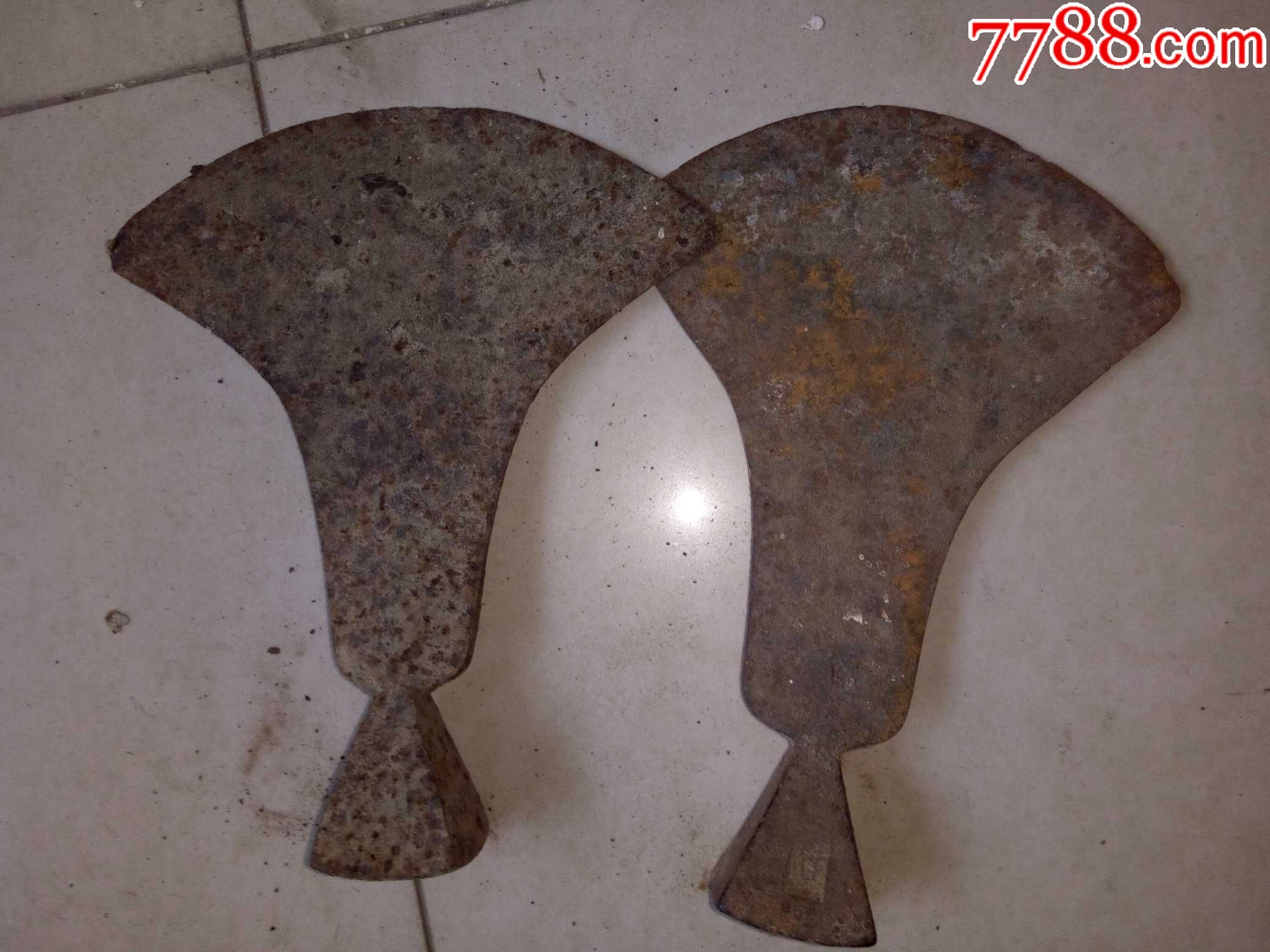 清代老兵器一对