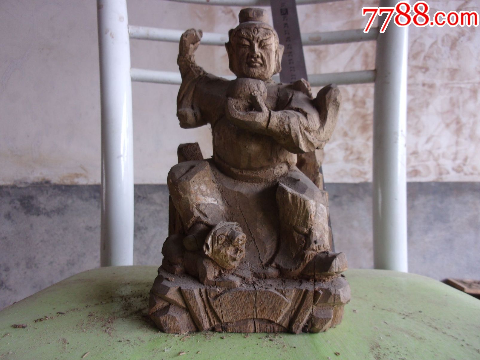 香樟木道教木雕神像木雕菩萨张天师雕像摆件坐像,包邮一口价