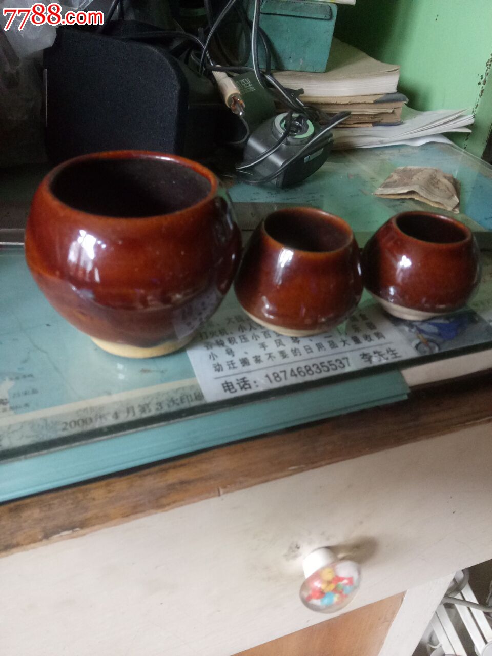 3个老火罐拔罐陶罐