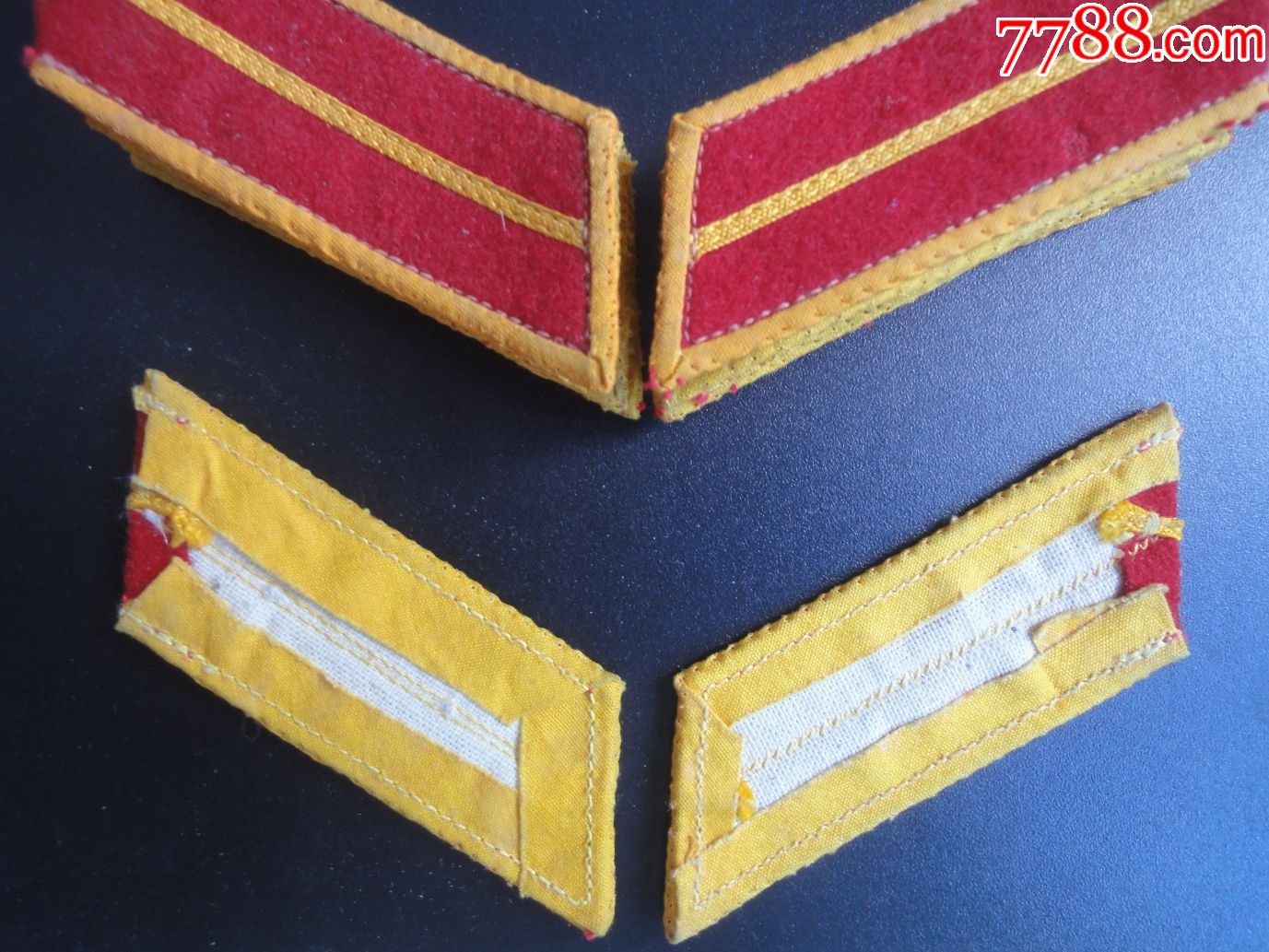 尉官大衣领章5副(带铜星20颗)