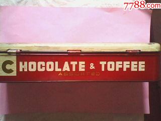 40年代上海巧克力太妃糖盒-包装盒\/纸\/袋-7788