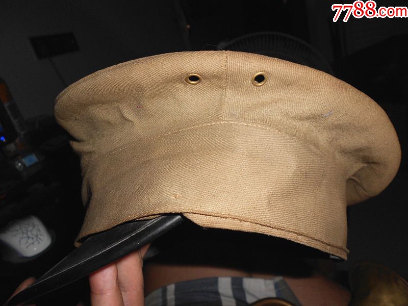 稀少伪满洲国分体式大檐帽,幼年兵/号很小